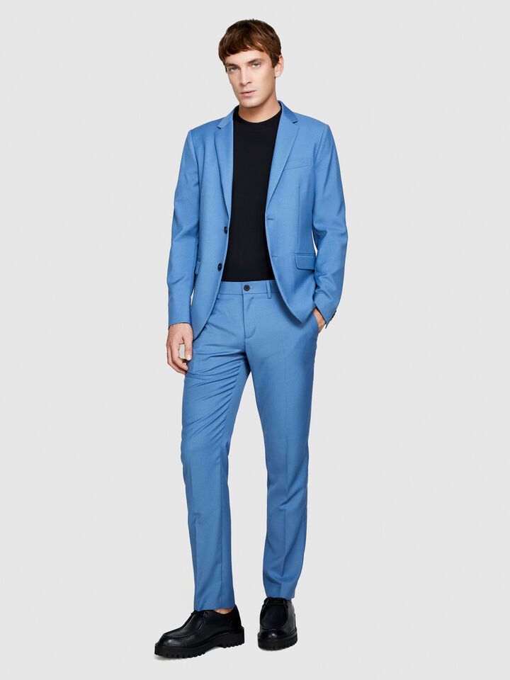 Formal trousers - men's slim fit trousers - Blue | Sisley image number 1